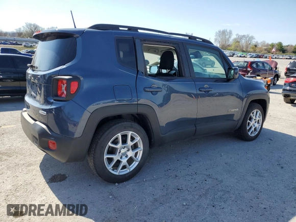 2020 Jeep Renegade Latitude with VIN ZACNJABB6LPL92291, listed as a Copart auction lot 50209375 with 46,651 mi miles and Salvage title. Bid and sale history available at DreamBid. Image 3.