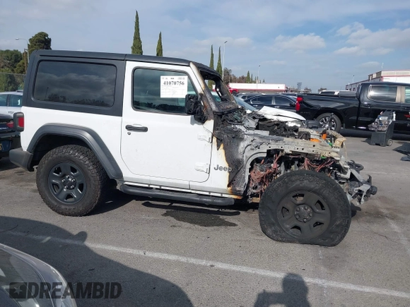 2018 Jeep Wrangler Sport S with VIN 1C4GJXAG0JW173936, listed as a IAAI auction lot 41070756 with Not Provided miles and . Bid and sale history available at DreamBid. Image 12.