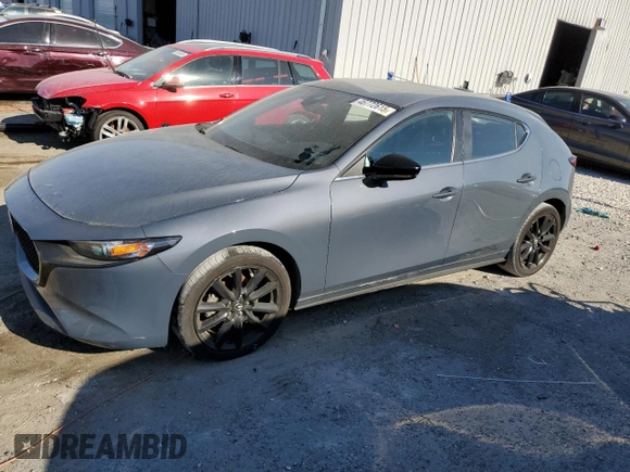 2023 Mazda 3 S Carbon Edition with VIN JM1BPBLM3P1610459, listed as a Copart auction lot 46772615 with 29,024 mi miles and Salvage title. Bid and sale history available at DreamBid. Image 1.