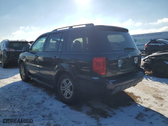 2005 Honda Pilot EX-L with RES with VIN 5FNYF18665B028247, listed as a Copart auction lot 87812355 with 211,331 mi miles and Salvage Title. Bid and sale history available at carsss.com. Image 2.