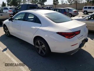 2020 Mercedes-Benz CLA with VIN W1K5J4GB8LN123611, listed as a Copart auction lot 46626543 with 25,331 mi miles. Bid and sale history available at carsss.com. Image 2.