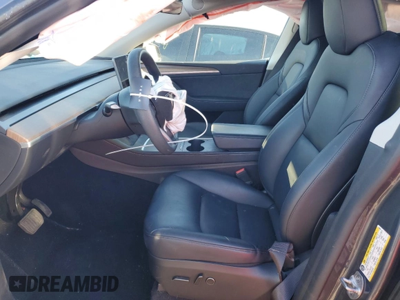 2023 Tesla Model Y Long Range with VIN 7SAYGDEE9PA143955, listed as a Copart auction lot 48114395 with 20,152 mi miles and Salvage Title. Bid and sale history available at DreamBid. Image 7.