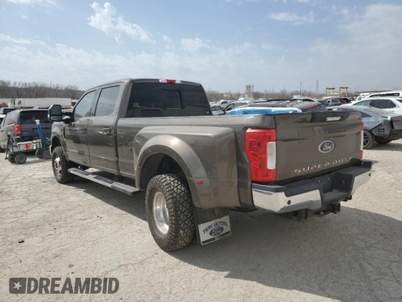 2017 Ford F-350 Lariat with VIN 1FT8W3DT7HED26111, listed as a Copart auction lot 48925405 with 147,787 mi miles and Salvage title. Bid and sale history available at DreamBid. Image 2.