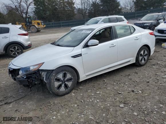 2013 Kia Optima Hybrid EX with VIN KNAGM4AD2D5052263, listed as a Copart auction lot 41663875 with NaN miles and Clean Title. Bid and sale history available at carsss.com. Image 1.