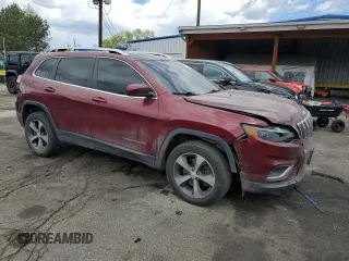 2019 Jeep Cherokee Limited z VIN 1C4PJMDX2KD351644, wystawiony jako Copart lot #55342865 z przebiegiem 65 570 mil mil oraz Szkoda całkowita • Salvage title. Historia ofert i sprzedaży dostępna na DreamBid. Obrazek 4.