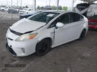 2013 Toyota Prius One with VIN JTDKN3DU0D0339436, listed as a IAAI auction lot 42077114 with 116,540 mi miles and . Bid and sale history available at DreamBid. Image 2.