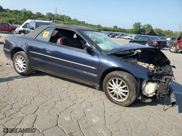 2002 Chrysler Sebring LXi with VIN 1C3EL55R32N261358, listed as a Copart auction lot 67070124 with 0 mi miles and Salvage Title. Bid and sale history available at carsss.com. Image 4.