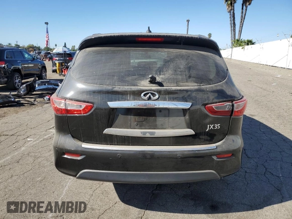 2013 Infiniti JX35 with VIN 5N1AL0MN8DC312021, listed as a Copart auction lot 77219714 with 137,841 mi miles and Salvage Title. Bid and sale history available at carsss.com. Image 6.