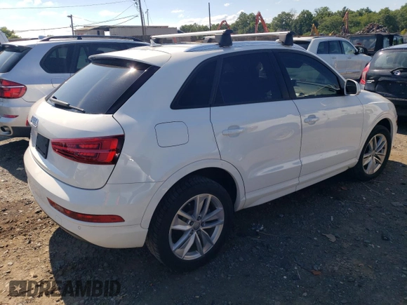2017 Audi Q3 Premium with VIN WA1BCCFS0HR013861, listed as a Copart auction lot 62284624 with 107,934 mi miles and Salvage title. Bid and sale history available at DreamBid. Image 3.