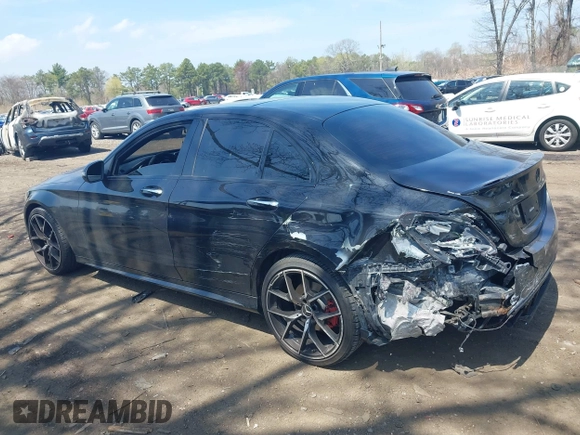 2018 Mercedes-Benz C 300 with VIN WDDWF4KB1JR415538, listed as a IAAI auction lot 42084148 with 84,265 mi miles and . Bid and sale history available at DreamBid. Image 14.