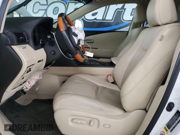 2012 Lexus RX 350 with VIN 2T2BK1BA9CC145574, listed as a Copart auction lot 53863225 with 76,555 mi miles and Salvage Title. Bid and sale history available at DreamBid. Image 7.