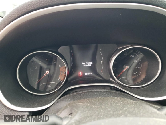 2017 Jeep Compass Sport z VIN 3C4NJDAB8HT647349, wystawiony jako Copart lot #56523595 z przebiegiem 86 728 mil mil oraz Szkoda całkowita • Salvage title. Historia ofert i sprzedaży dostępna na DreamBid. Obrazek 9.