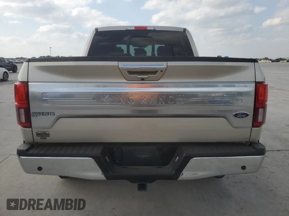 2018 Ford F-150 XL with VIN 1FTEW1E55JFB11639, listed as a Copart auction lot 53542705 with 39,367 mi miles and Salvage Title. Bid and sale history available at carsss.com. Image 6.