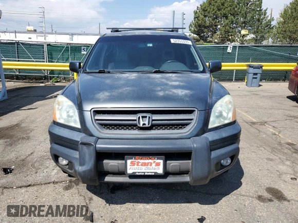 2003 Honda Pilot EX with VIN 2HKYF18663H531078, listed as a Copart auction lot 52355335 with 170,453 mi miles and Salvage Title. Bid and sale history available at DreamBid. Image 5.