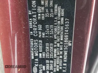 2016 Kia Sedona SX-L with VIN KNDME5C18G6145637, listed as a Copart auction lot 46602575 with 158,177 mi miles and Salvage Title. Bid and sale history available at carsss.com. Image 15.