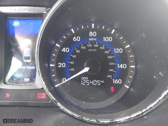 2015 Hyundai Sonata Hybrid Limited with VIN KMHEC4A46FA137237, listed as a IAAI auction lot 41478749 with 125,405 mi miles. Bid and sale history available at carsss.com. Image 15.