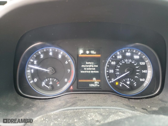 2022 Hyundai Kona SE with VIN KM8K22AB1NU808304, listed as a Copart auction lot 85256824 with 109,637 mi miles and Salvage Title. Bid and sale history available at carsss.com. Image 9.
