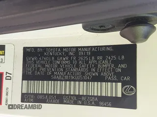 2019 Lexus ES 350 z VIN 58ABZ1B11KU051047, wystawiony jako IAAI lot #41721365 z przebiegiem 84 209 mil mil oraz . Historia ofert i sprzedaży dostępna na DreamBid. Obrazek 9.