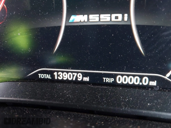 2018 BMW 5 Series M550i xDrive with VIN WBAJB9C50JB036400, listed as a IAAI auction lot 41464278 with 139,079 mi miles and . Bid and sale history available at DreamBid. Image 15.