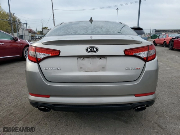 2012 Kia Optima SX with VIN 5XXGR4A62CG047161, listed as a Copart auction lot 53131235 with 103,110 mi miles and Clean Title. Bid and sale history available at carsss.com. Image 6.