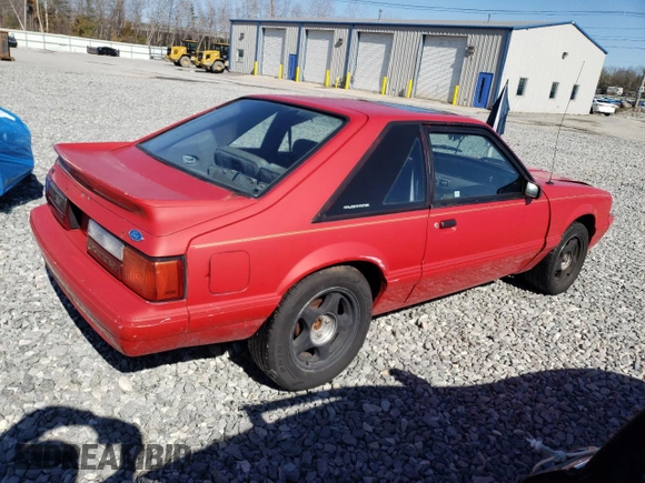 1993 Ford Mustang with VIN 1FACP41M4PF182123, listed as a Copart auction lot 52154315 with 70,458 mi miles and Clean title. Bid and sale history available at DreamBid. Image 3.