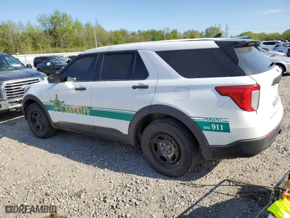 2022 Ford Police Interceptor Utility with VIN 1FM5K8AB3NGA49248, listed as a Copart auction lot 52417175 with 0 mi miles and Salvage Title. Bid and sale history available at carsss.com. Image 2.