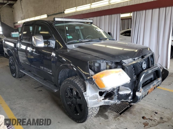 2011 Nissan Titan Pro-4X with VIN 1N6AA0EC5BN307980, listed as a Copart auction lot 42000295 with 168,335 mi miles and Salvage title. Bid and sale history available at DreamBid. Image 4.