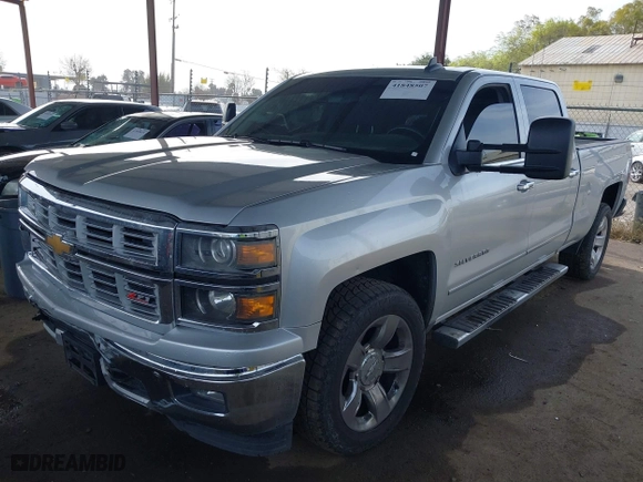 2015 Chevrolet Silverado 1500 LTZ with VIN 3GCUKSEJXFG528755, listed as a IAAI auction lot 41848507 with 120,645 mi miles. Bid and sale history available at carsss.com. Image 2.