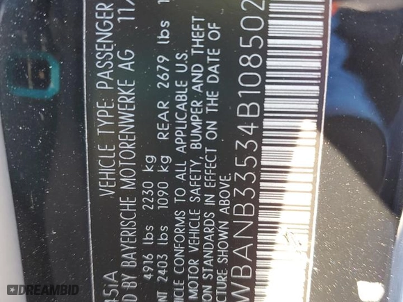 2004 BMW 5 Series 545iA with VIN WBANB33534B108502, listed as a Copart auction lot 49930725 with 158,949 mi miles and Salvage Title. Bid and sale history available at carsss.com. Image 14.