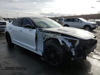 2018 Kia Stinger with VIN KNAE15LA7J6031374, listed as a Copart auction lot 46311994 with 120,722 mi miles and Salvage Title. Bid and sale history available at DreamBid. Image 4.