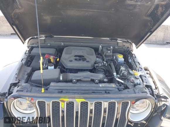 2023 Jeep Wrangler Sahara with VIN 1C4HJXEN5PW508257, listed as a IAAI auction lot 42007569 with 34,990 mi miles and . Bid and sale history available at DreamBid. Image 10.