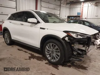 2023 Infiniti QX50 PURE with VIN 3PCAJ5AB3PF108414, listed as a IAAI auction lot 41363277 with 25,522 mi miles. Bid and sale history available at carsss.com. Image 1.
