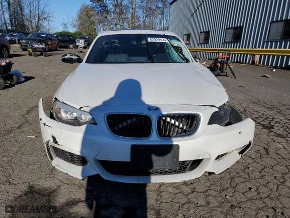 2016 BMW 2 Series 228i with VIN WBA1F9C50GV545124, listed as a Copart auction lot 82929934 with 0 mi miles and Salvage Title. Bid and sale history available at carsss.com. Image 5.