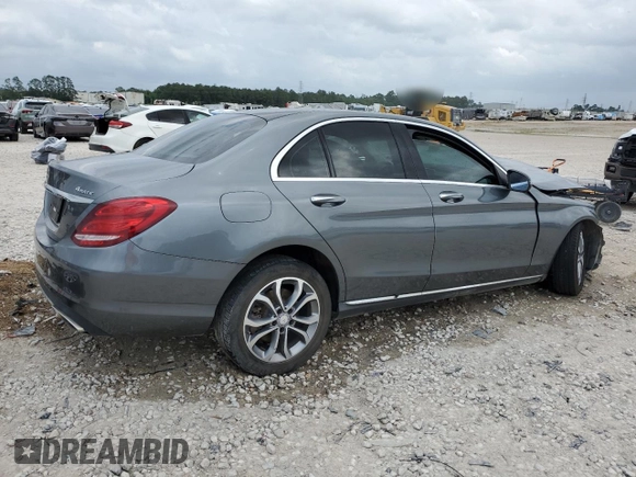 2017 Mercedes-Benz C 300 with VIN 55SWF4KB7HU197422, listed as a Copart auction lot 55016885 with 106,064 mi miles and Non repairable. Bid and sale history available at DreamBid. Image 3.
