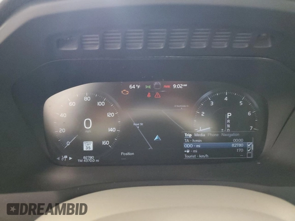 2019 Volvo XC90 Momentum with VIN YV4A22PK5K1474442, listed as a Copart auction lot 71128622 with 82,780 mi miles. Bid and sale history available at carsss.com. Image 9.
