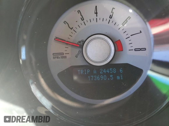 2011 Ford Mustang GT with VIN 1ZVBP8FF1B5132606, listed as a Copart auction lot 44077645 with 173,690 mi miles and Clean Title. Bid and sale history available at DreamBid. Image 9.