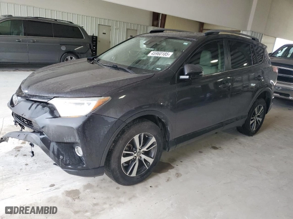2017 Toyota RAV4 XLE with VIN JTMWFREV6HJ708292, listed as a Copart auction lot 45960185 with 256,078 mi miles and Salvage Title. Bid and sale history available at carsss.com. Image 1.