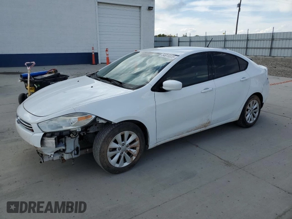 2014 Dodge Dart Aero with VIN 1C3CDFDH0ED860411, listed as a Copart auction lot 54618835 with 131,597 mi miles and Salvage Title. Bid and sale history available at carsss.com. Image 1.