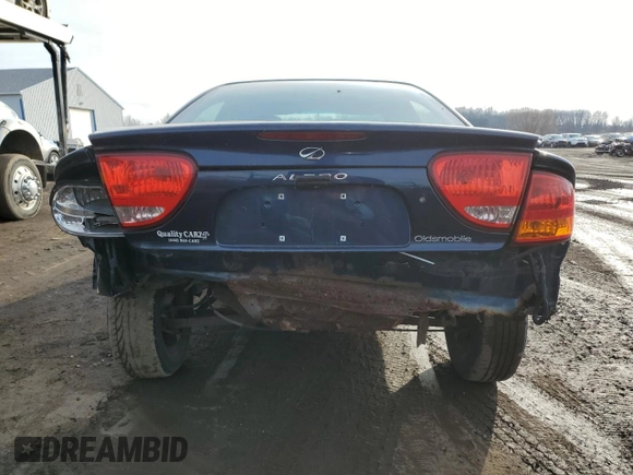 2001 Oldsmobile Alero GL2 with VIN 1G3NL52E51C182619, listed as a Copart auction lot 51489945 with 123,734 mi miles and Salvage Title. Bid and sale history available at DreamBid. Image 6.