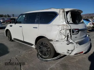 2021 Infiniti QX80 LUXE with VIN JN8AZ2AE0M9268598, listed as a Copart auction lot 41516185 with 58,028 mi miles and Salvage Title. Bid and sale history available at carsss.com. Image 2.