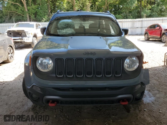 2018 Jeep Renegade Trailhawk with VIN ZACCJBCB3JPH43220, listed as a Copart auction lot 55473395 with Not provided miles and Salvage title. Bid and sale history available at DreamBid. Image 5.