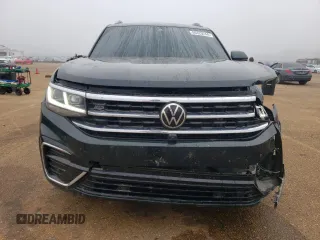 2021 Volkswagen Atlas SEL Premium R-Line with VIN 1V2FR2CA5MC602492, listed as a Copart auction lot 80429244 with 61,384 mi miles and Salvage title. Bid and sale history available at DreamBid. Image 5.