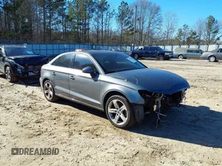 2017 Audi A3 Sedan Premium with VIN WAUAUGFF4H1076787, listed as a IAAI auction lot 41331240 with 124,652 mi miles. Bid and sale history available at carsss.com. Image 1.