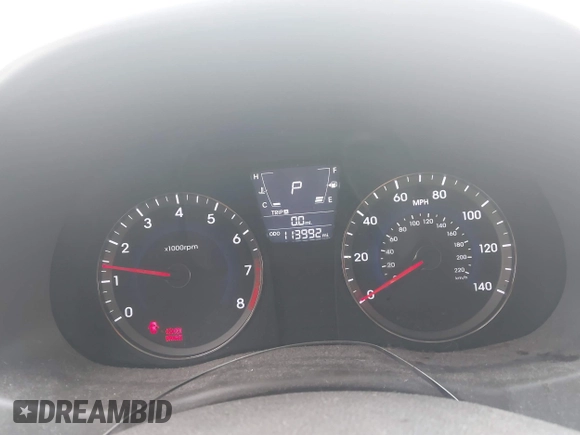2013 Hyundai Accent GLS with VIN KMHCU4AE8DU583303, listed as a IAAI auction lot 42504235 with 113,992 mi miles and . Bid and sale history available at DreamBid. Image 7.