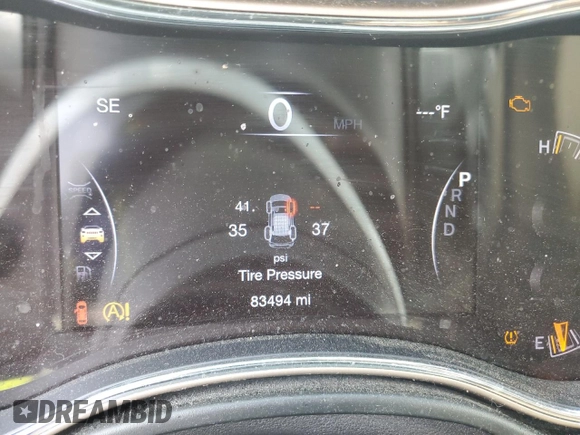 2016 Jeep Grand Cherokee Limited 75th Anniversary with VIN 1C4RJEBG5GC369618, listed as a Copart auction lot 60269055 with 83,494 mi miles and Salvage title. Bid and sale history available at DreamBid. Image 9.