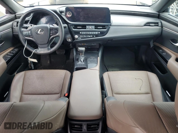 2022 Lexus ES 250 with VIN 58AD11D13NU009089, listed as a Copart auction lot 59532615 with 43,248 mi miles and Salvage title. Bid and sale history available at DreamBid. Image 8.