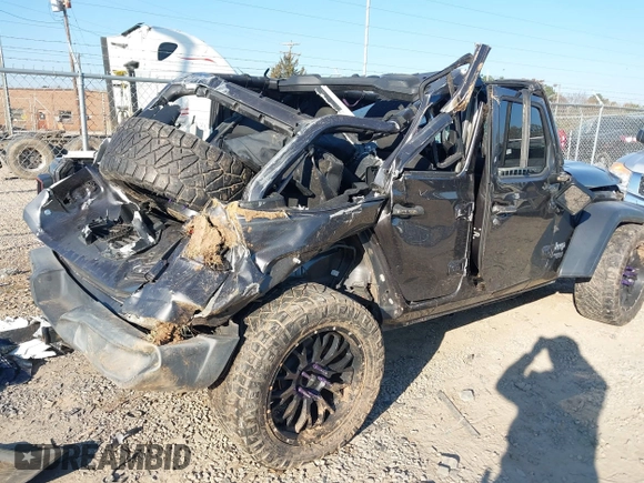 2019 Jeep Wrangler Unlimited Sport S with VIN 1C4HJXDGXKW500313, listed as a IAAI auction lot 41022680 with 82,864 mi miles and . Bid and sale history available at DreamBid. Image 6.