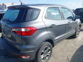 2020 Ford EcoSport S with VIN MAJ3S2FEXLC384707, listed as a IAAI auction lot 41594106 with 28,489 mi miles and . Bid and sale history available at DreamBid. Image 4.