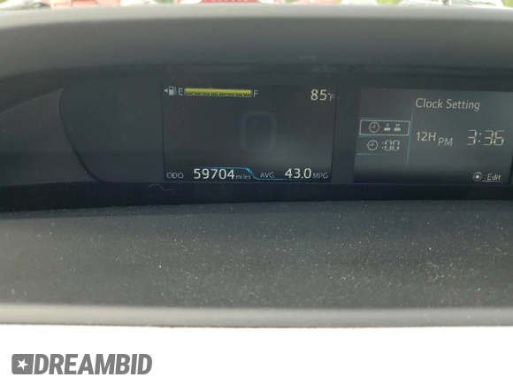 2022 Toyota Prius L Eco with VIN JTDKAMFU4N3159035, listed as a Copart auction lot 54347635 with 59,704 mi miles and Salvage title. Bid and sale history available at DreamBid. Image 9.