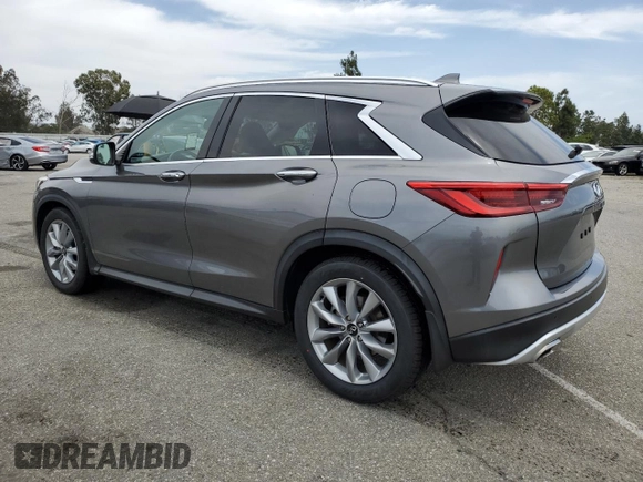 2020 Infiniti QX50 Luxe with VIN 3PCAJ5M16LF107867, listed as a Copart auction lot 56687275 with 67,957 mi miles and Salvage title. Bid and sale history available at DreamBid. Image 2.